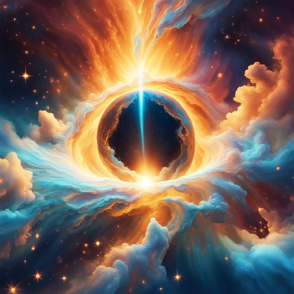 Glowing Tear Falls From Shimmering Star