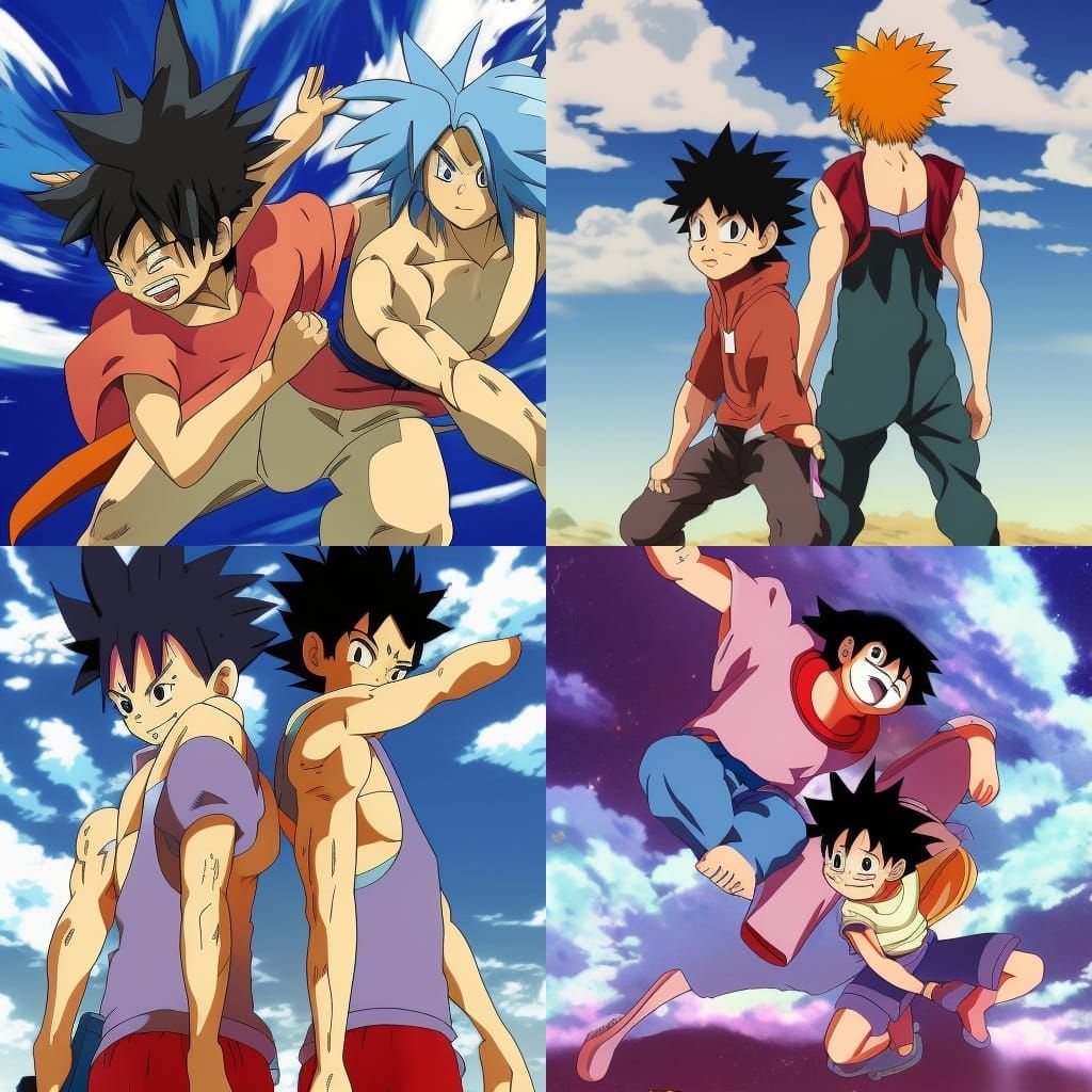Goku and Among Us: Anime Fusion