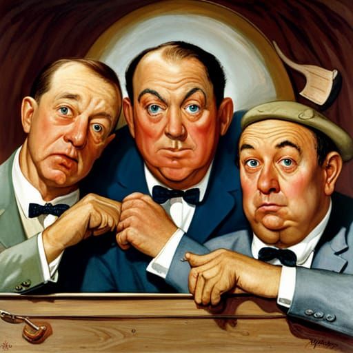 The Three Stooges in Americana Style