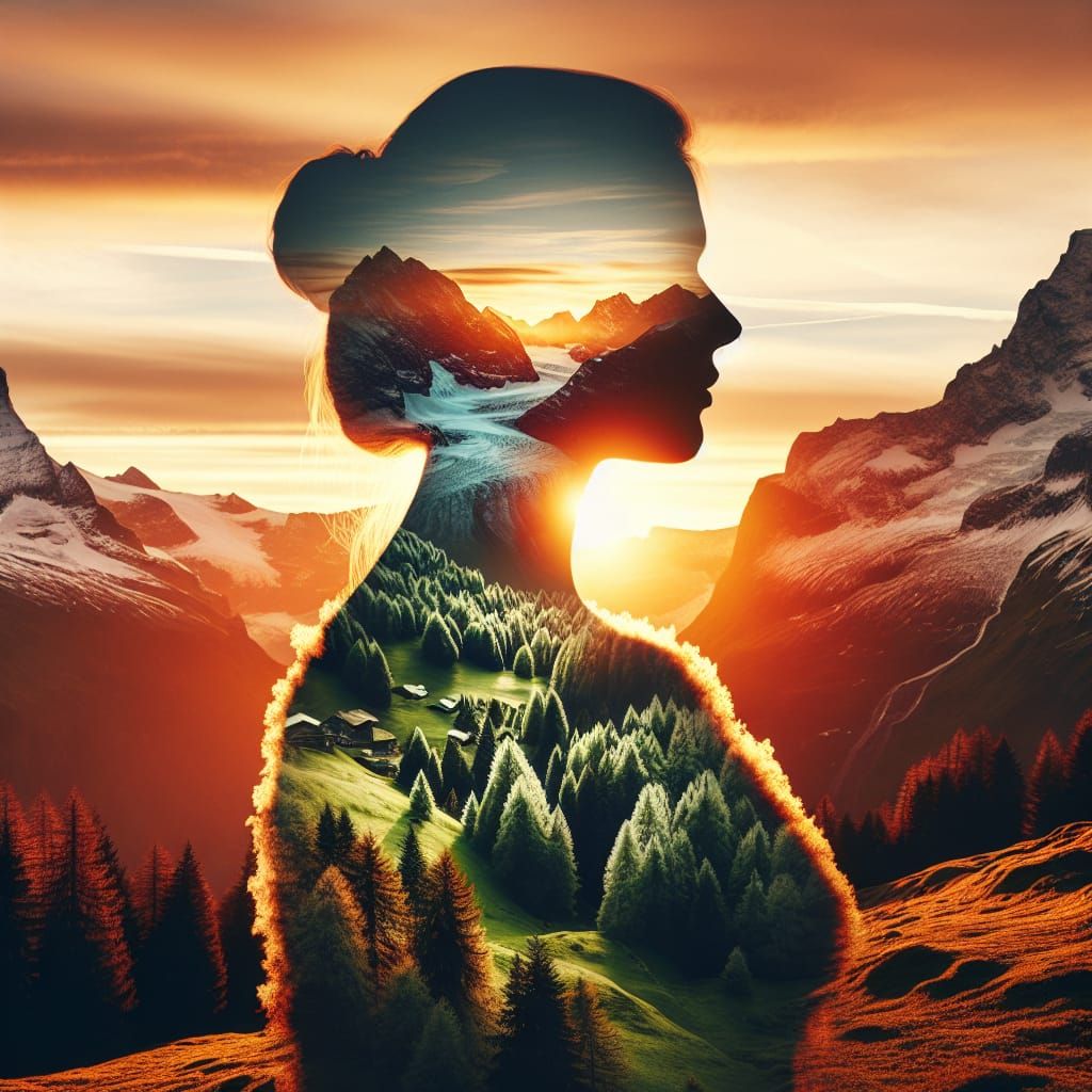 Double Exposure: Swiss Spring and Winter