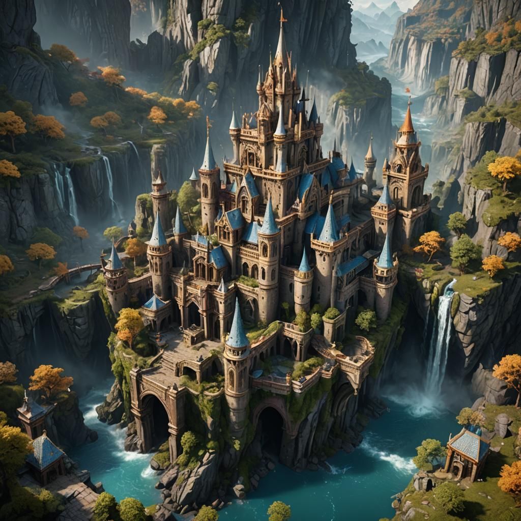 Detailed Matte Painting in Deep Color