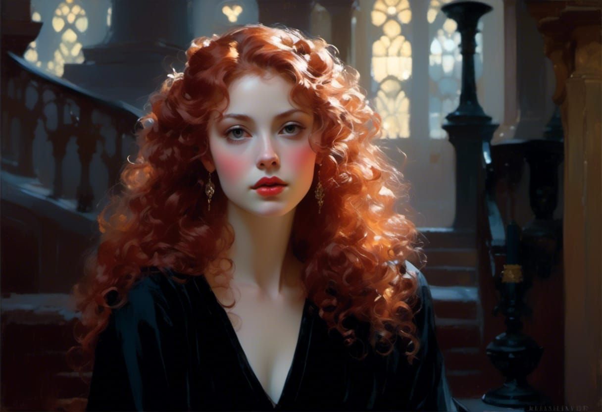 15th Century Queen in Victorian Style Vignette