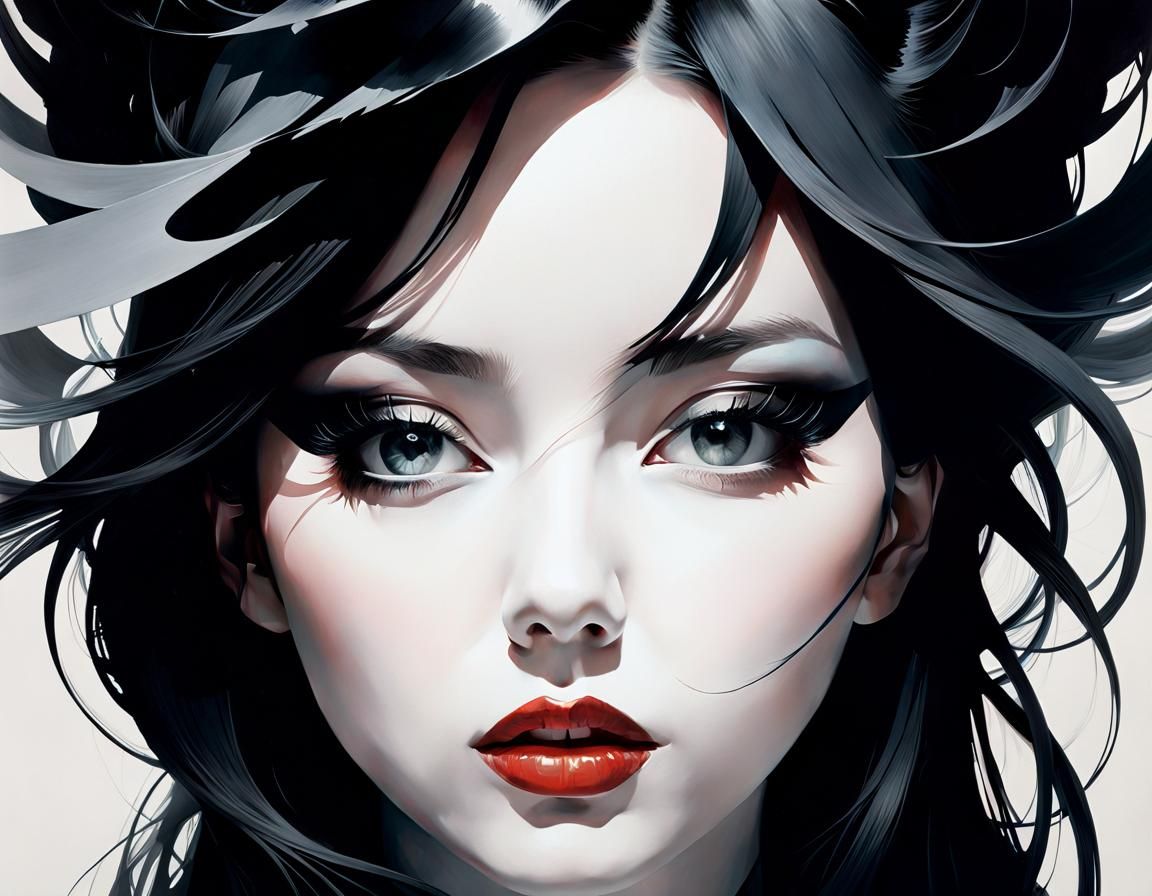 Painting of Evanescence in Surreal Style