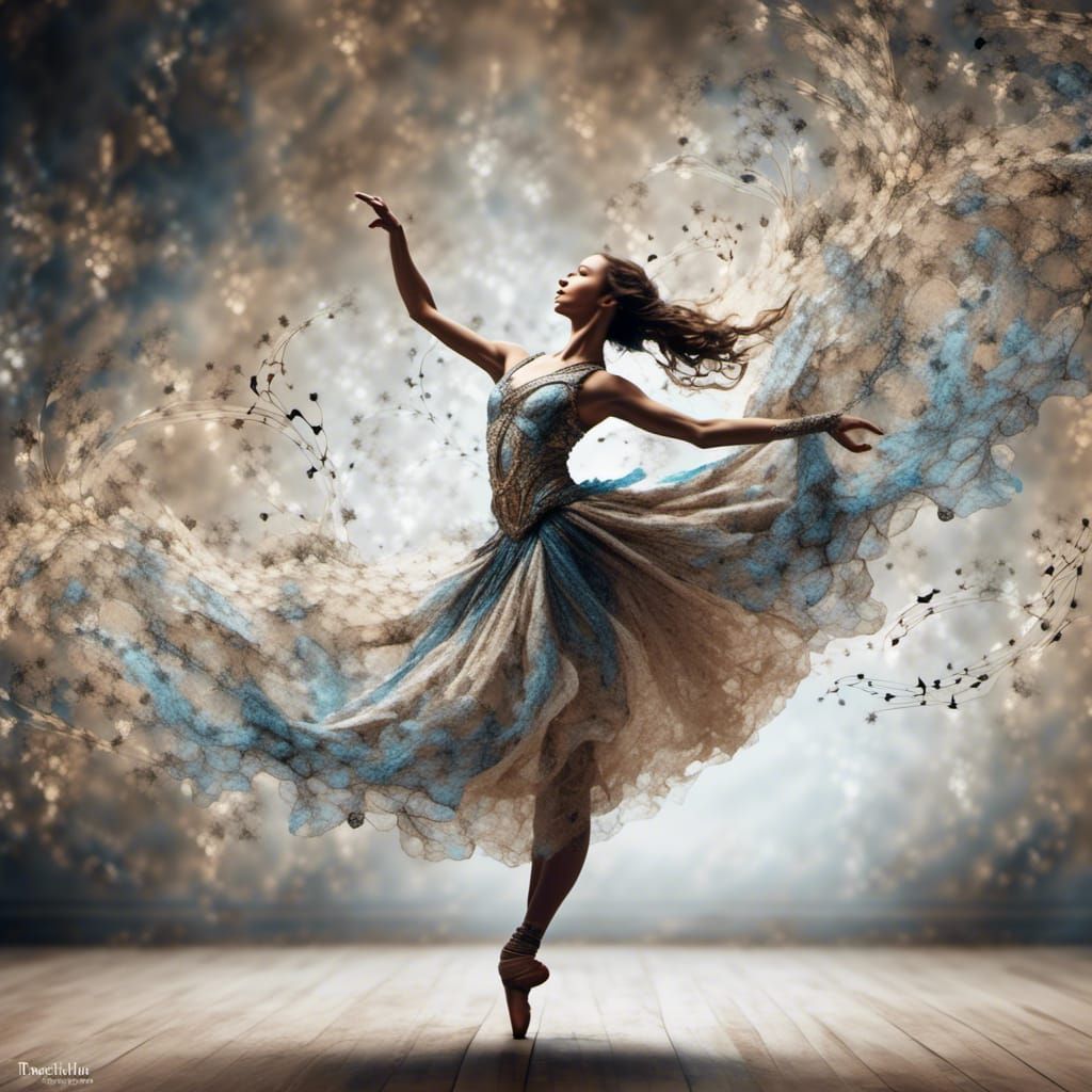 Dancer's Fractal Symphony in Motion