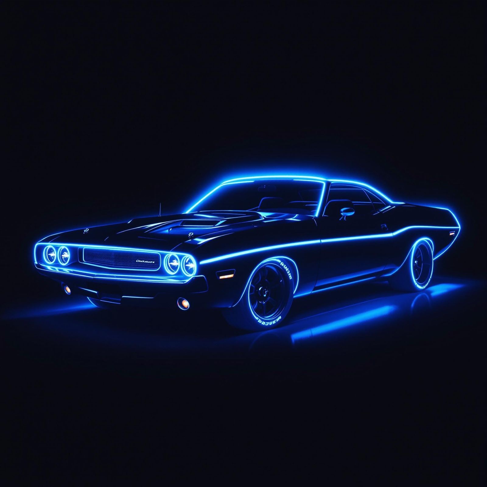 Radiant Black 1970 Dodge Challenger Convertible under Black...