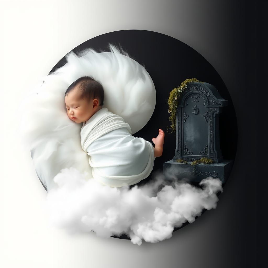 Yin and Yang: Life and Death in Surrealist Style