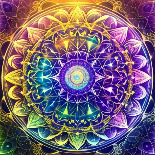 Radiant Rainbow Scroll in 3D Shading