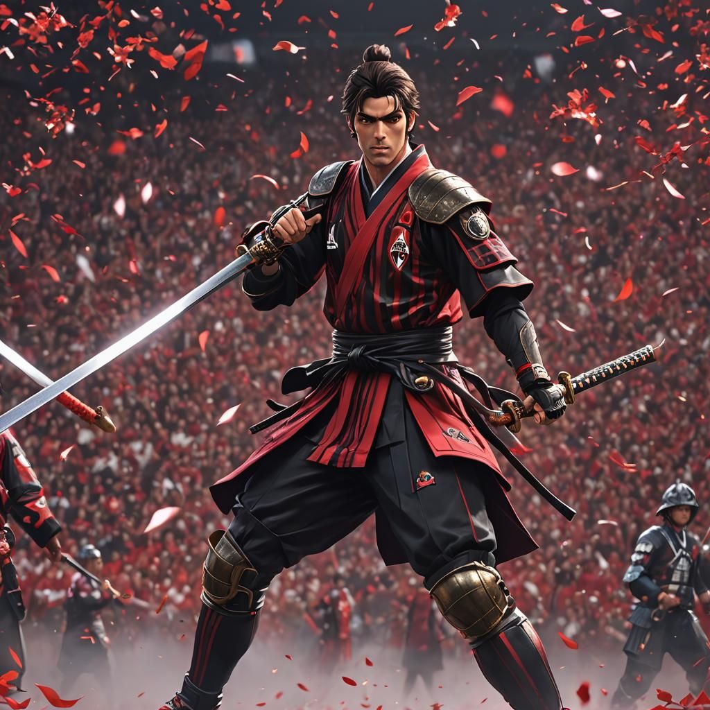 Kaka as Samurai in Anime 3D Art