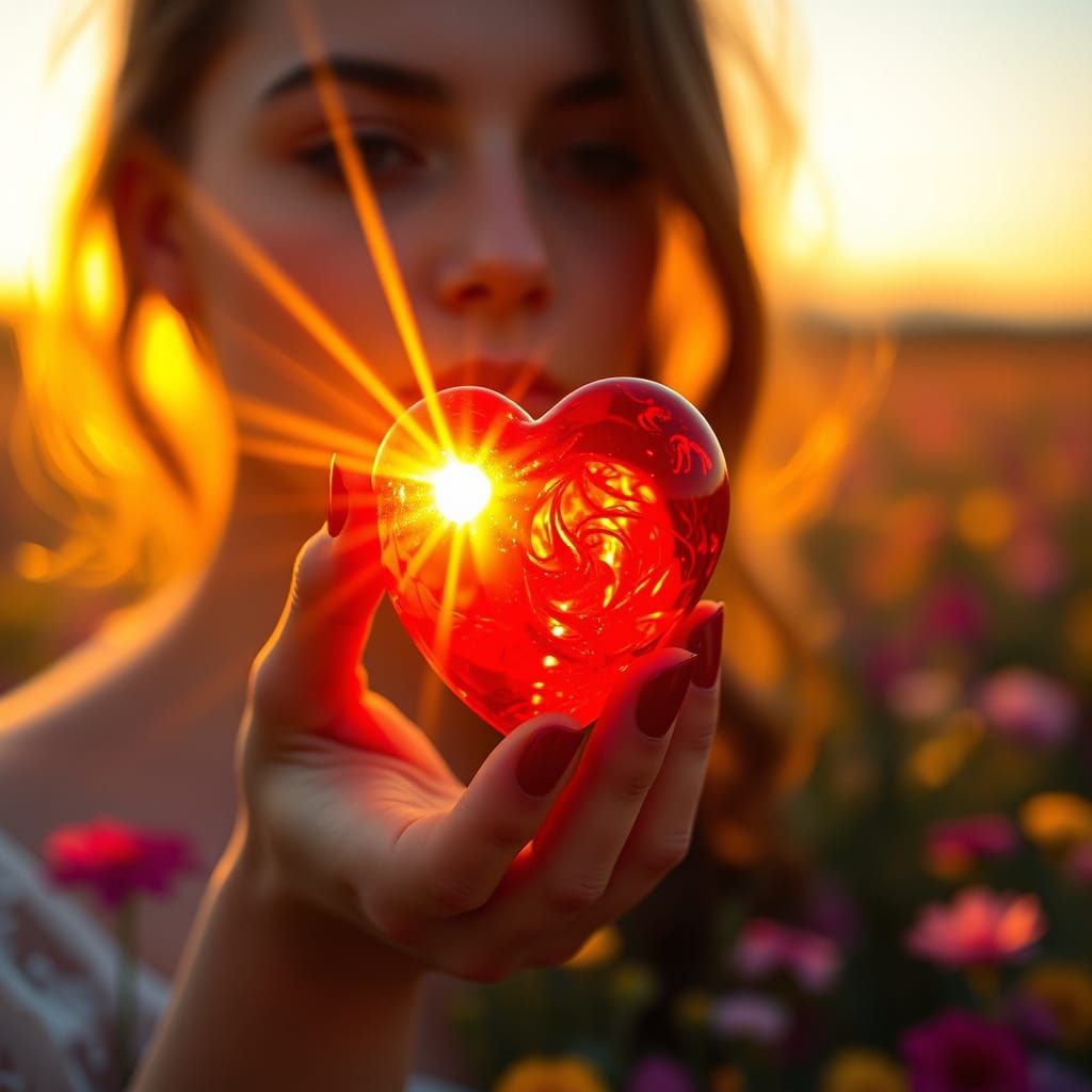 Dreamy Evening with a Glass Heart