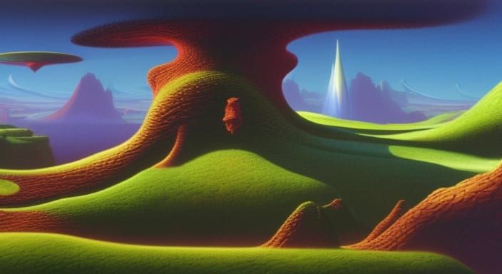 Mystical Dreamscape with Dynamic Lighting