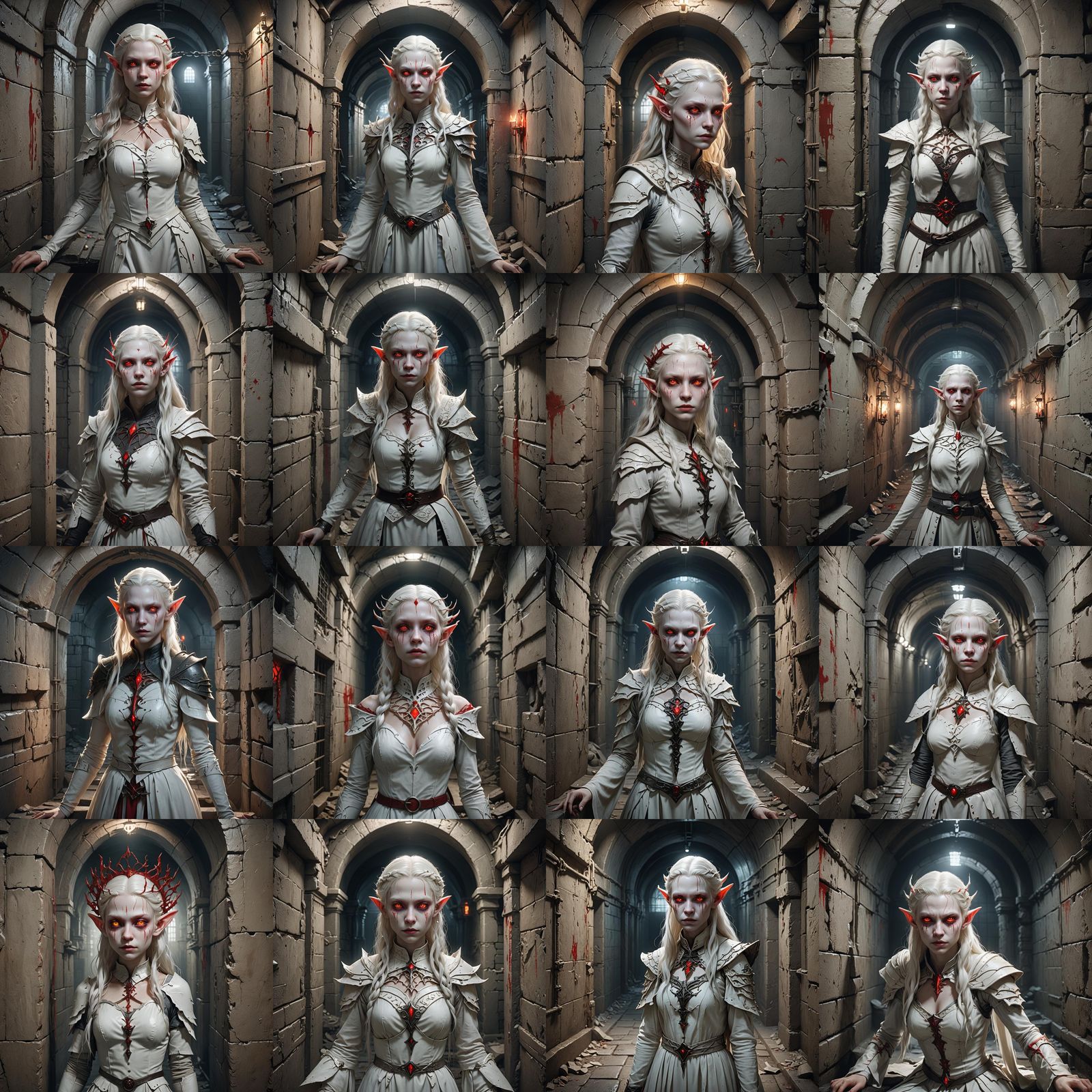 Albino Elf Princess in Underground Prison Cell