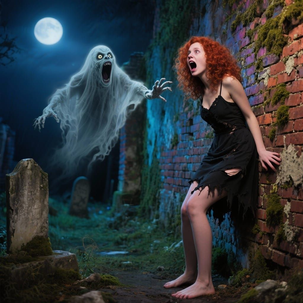 Terrified Woman Confronts Cemetery Apparition