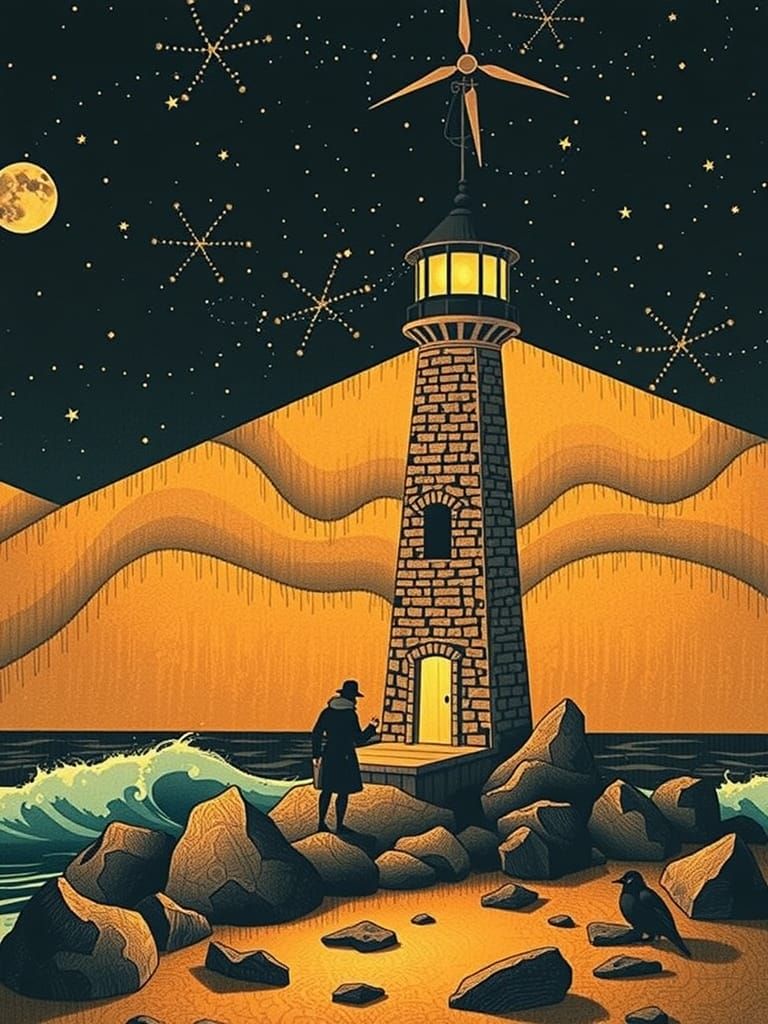 Lighthouse Keeper's Secret: Silhouette Animation