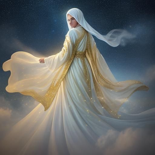 Stardust Fantasy Art: Fatima in Starry Night