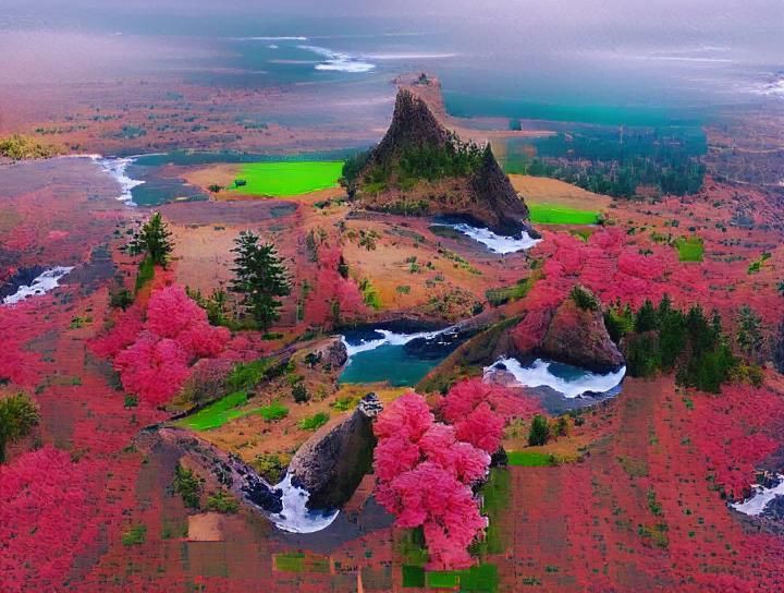 AI Generated Image of Oregon Landscape