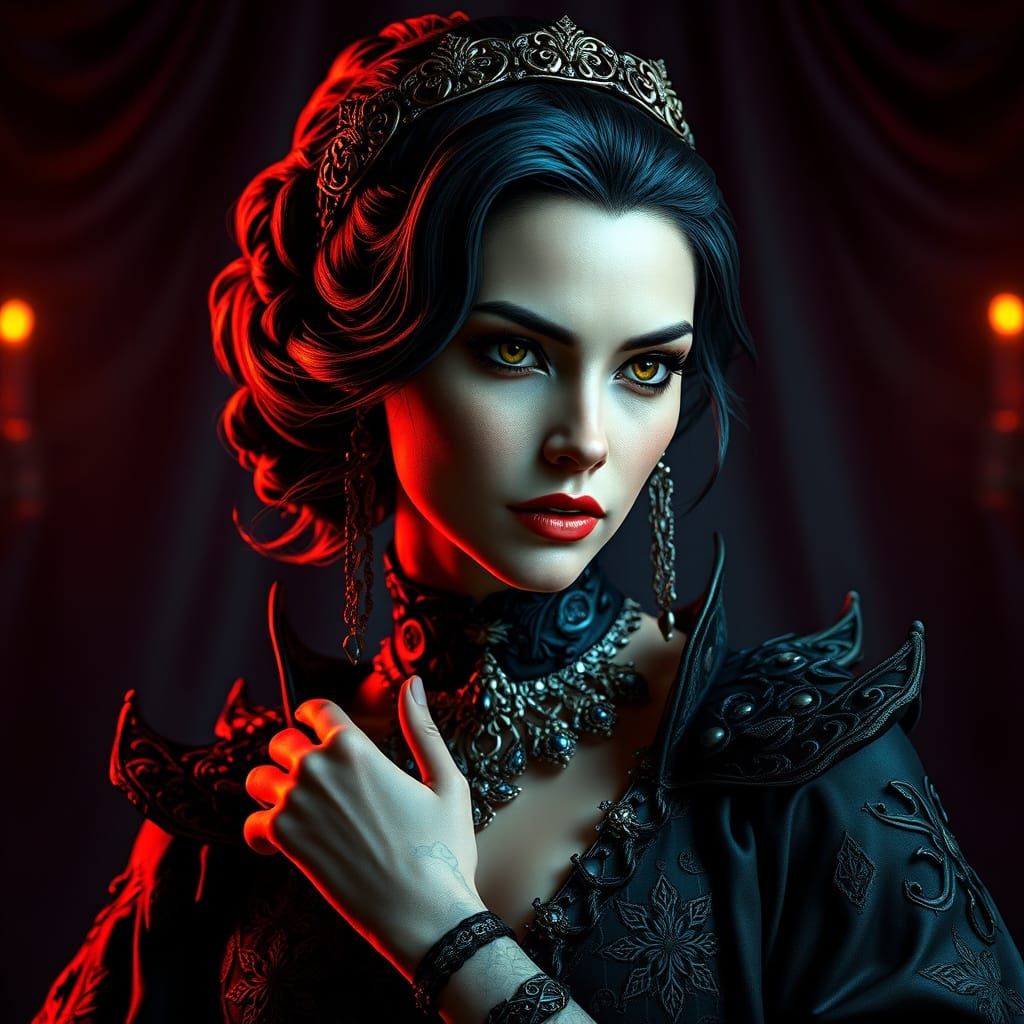 Lady Theralyn Portrait in Digital Art Style