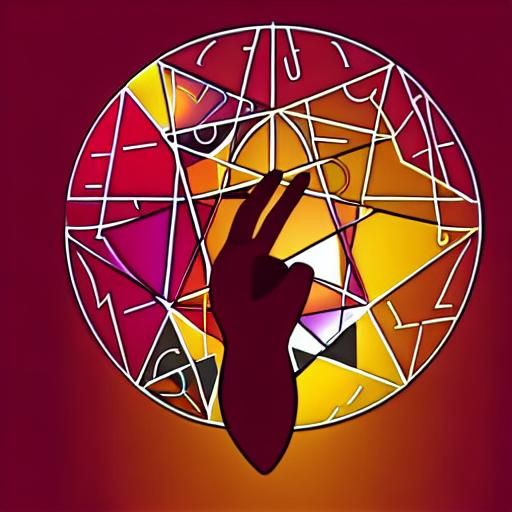 Golden Geometric Design with Organic Elements