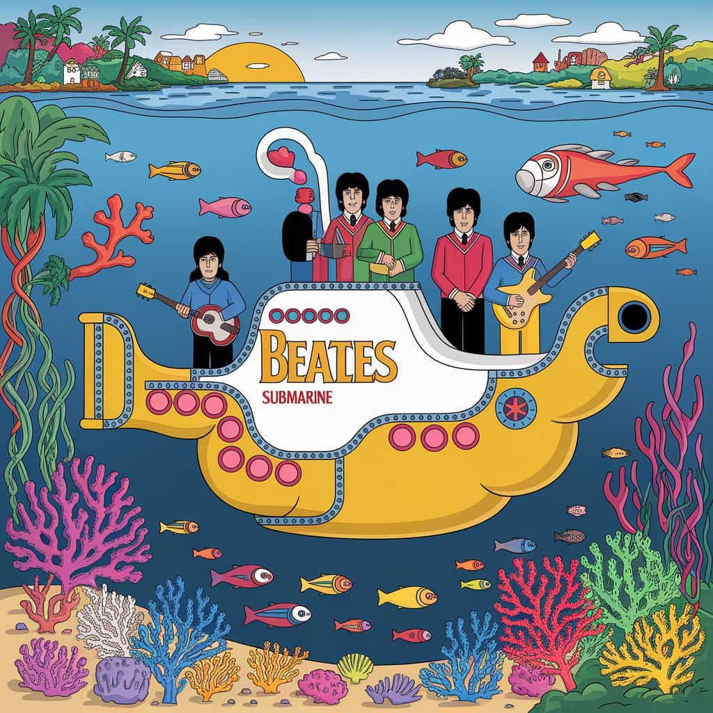 Yellow Submarine's Tropical Paradise Adventure