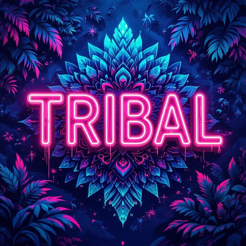 Neon 'Tribal' in a Fantastical Style