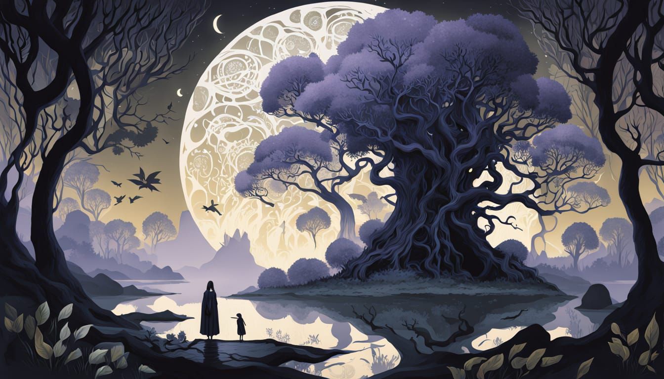 Cosmic Drama: Goddesses Capture Sun and Moon