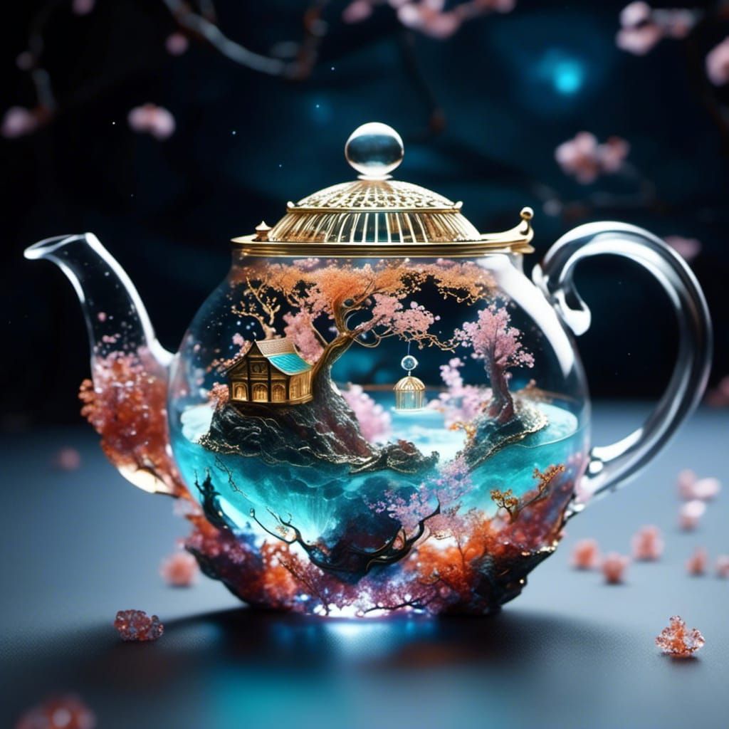 Beautiful Sakura Teapot