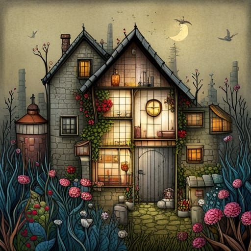 Charming Cottage Between Forbidding Apartment Blocks