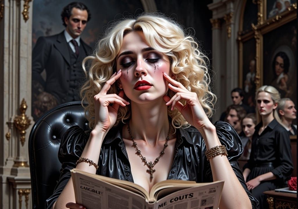 lady gaga crying at her newspaper reviews