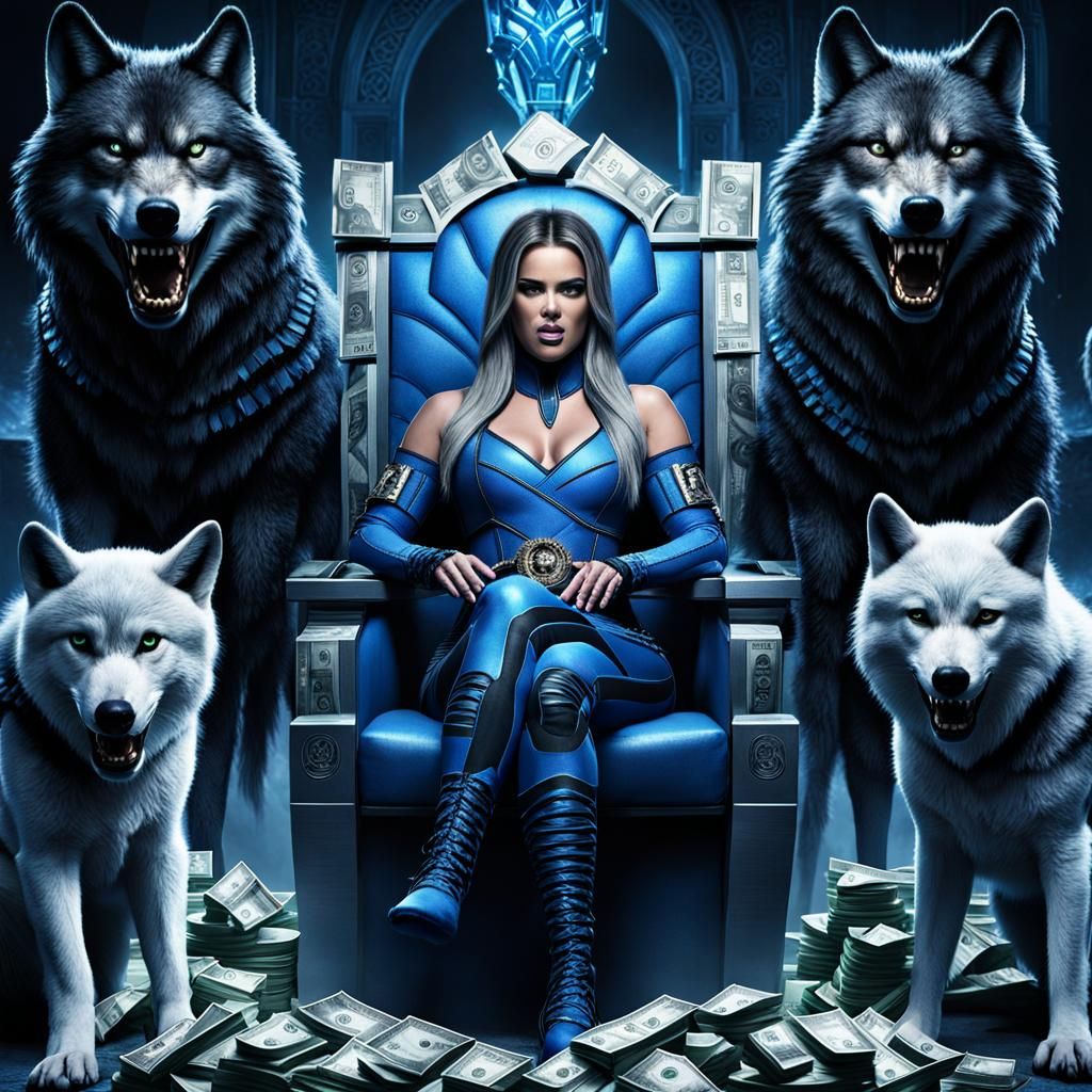 Ice Queen on Throne: Digital Matte Painting