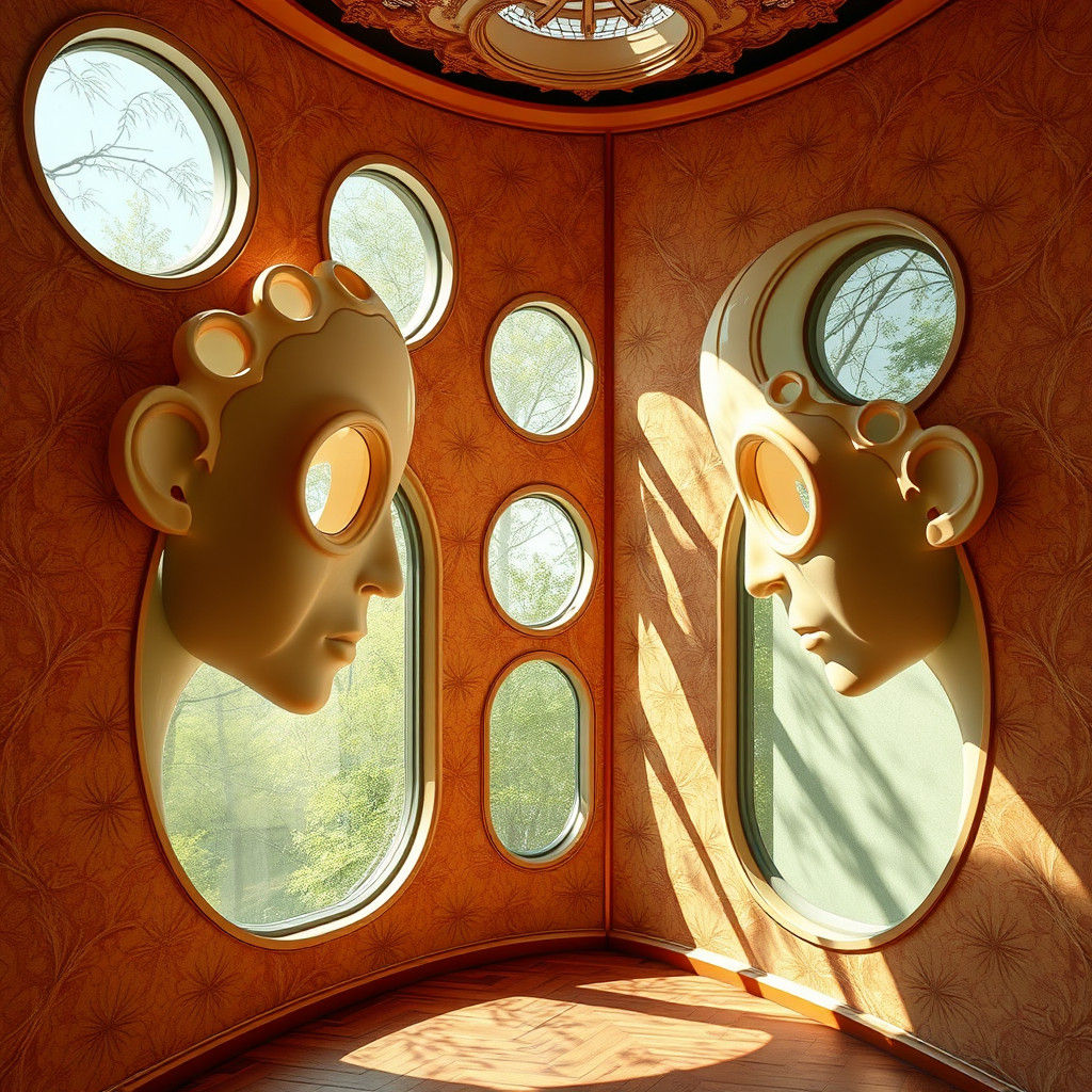 Inside Diaphanous Cuprite Heads with Willow Pattern