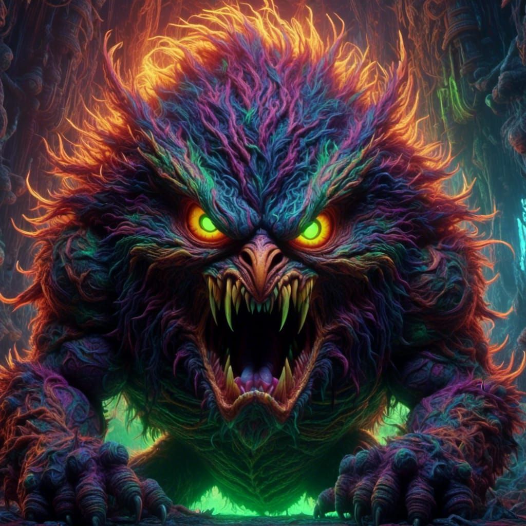 Furious Egg in Comic Book Style Illustration