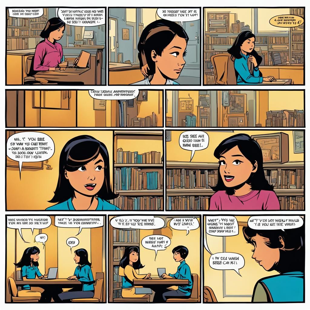 Anime Comic Strip: Girl's Secret Confession