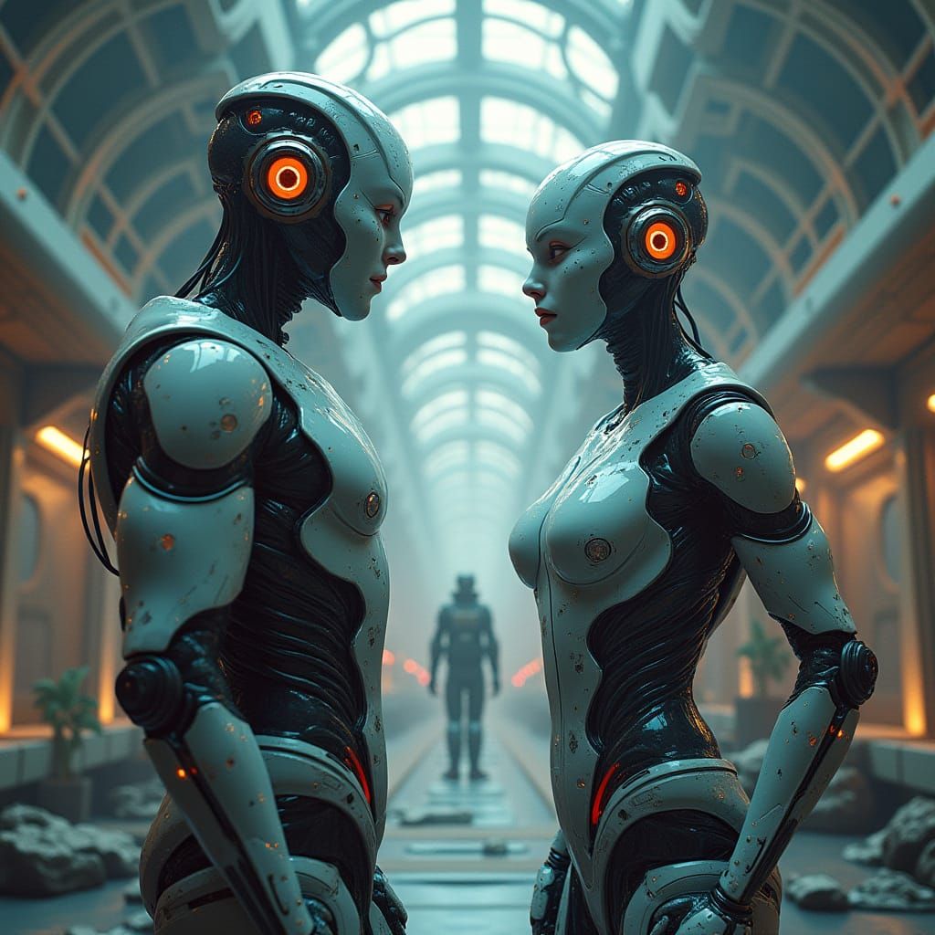 CyberPunks in a Futuristic Metropolis
