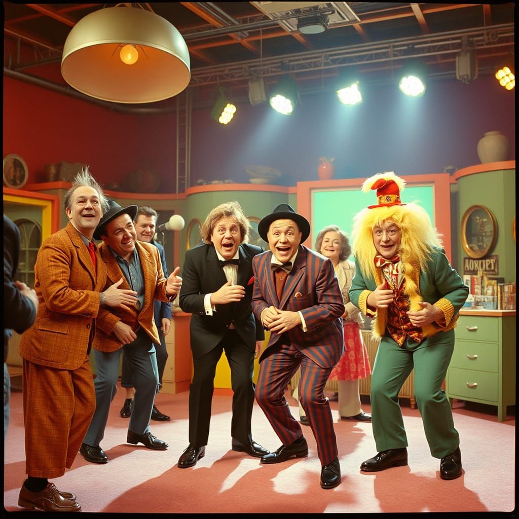 Slapstick Comedy Film Still: Joyful Bloopers Captured