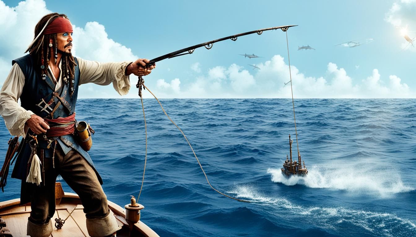 Jack Sparrow Fishing in the Open Sea