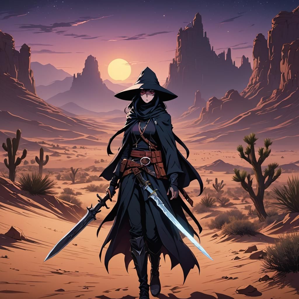 Teenage Witch in Desert, Anime Style