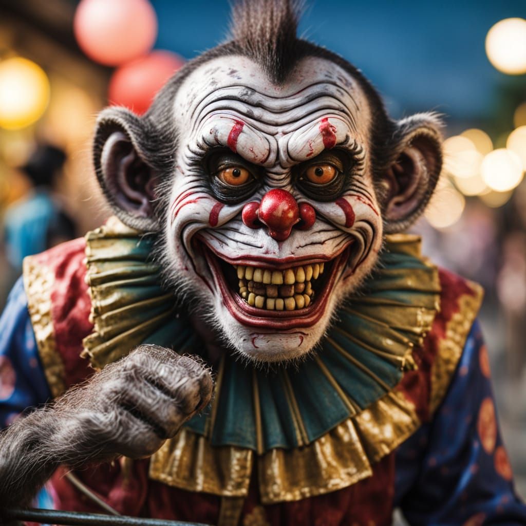 Surreal Japanese Horror in a Cyberpunk Aesthetic