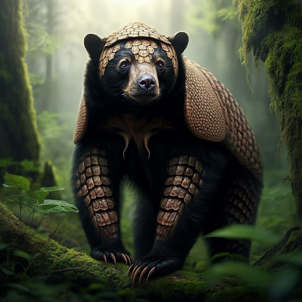 Monstrous, Armored Spider Bear Emerges from Mysterious Fores...