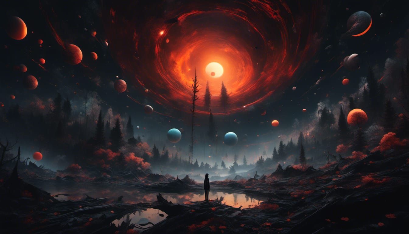 Mysterious Black Hole with Spiritual Symbolism