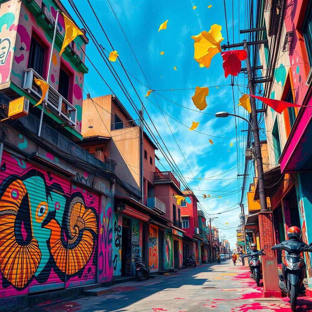 Vibrant Street Art in the Heart of India
