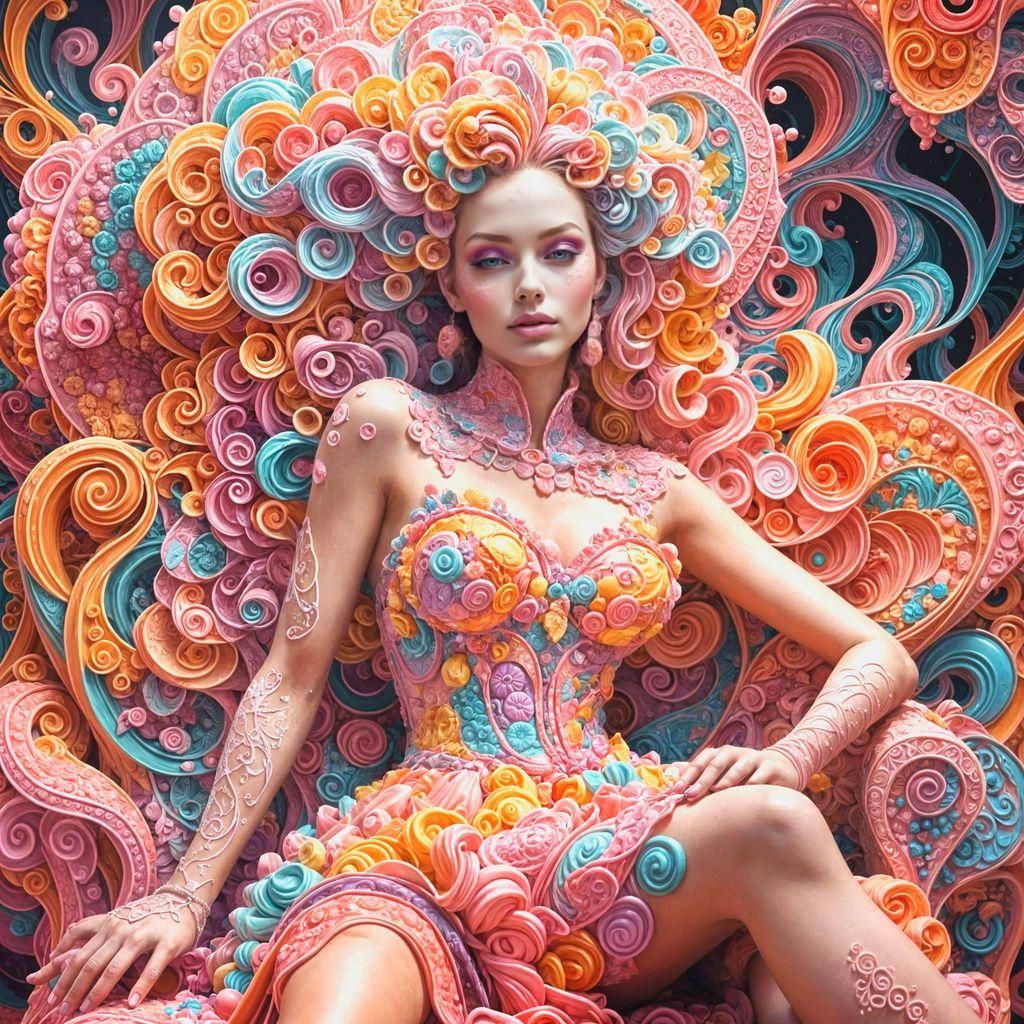 Candy Woman with Sherbet Dust and Fairy Floss