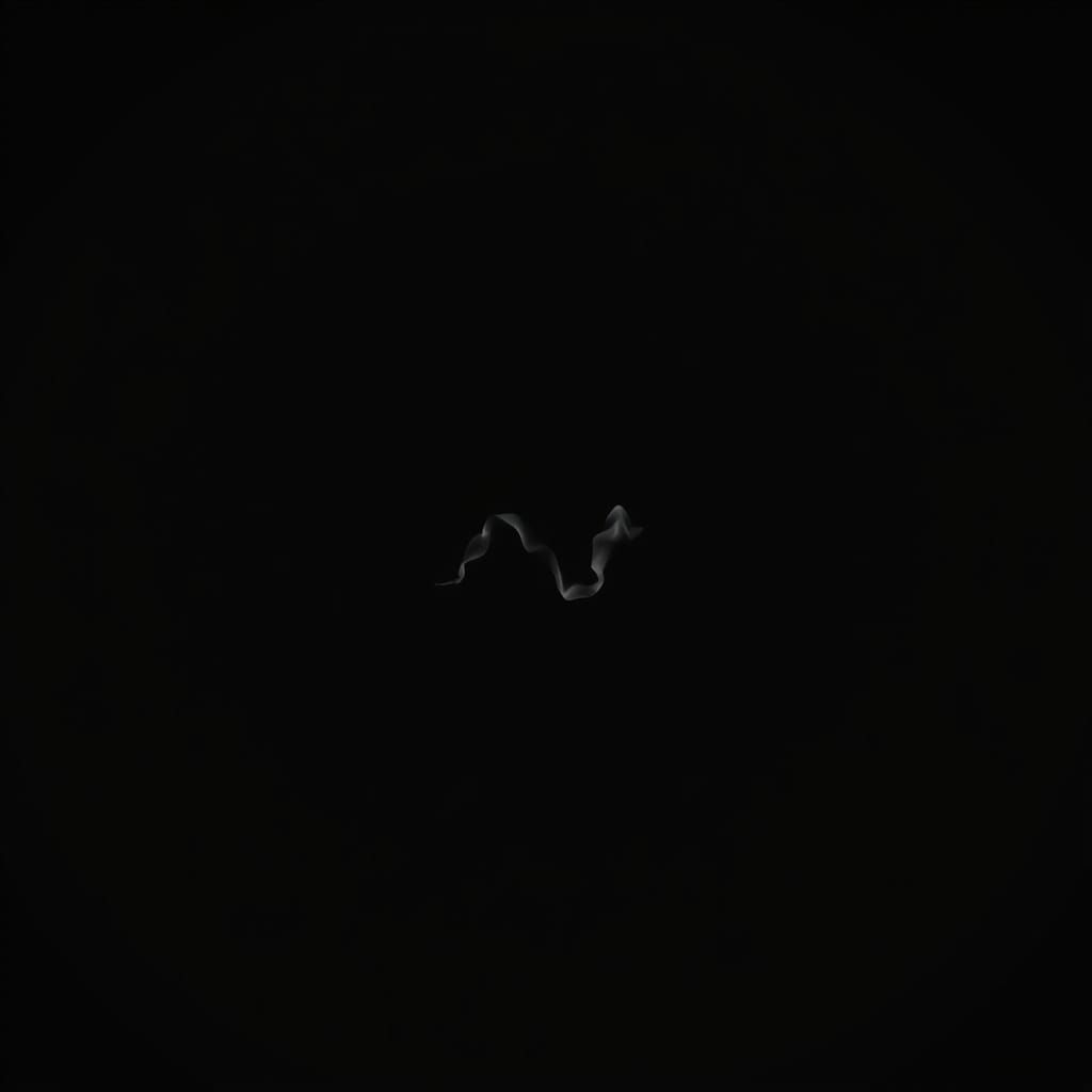 Infinite Black Abyss with Ethereal Whisper