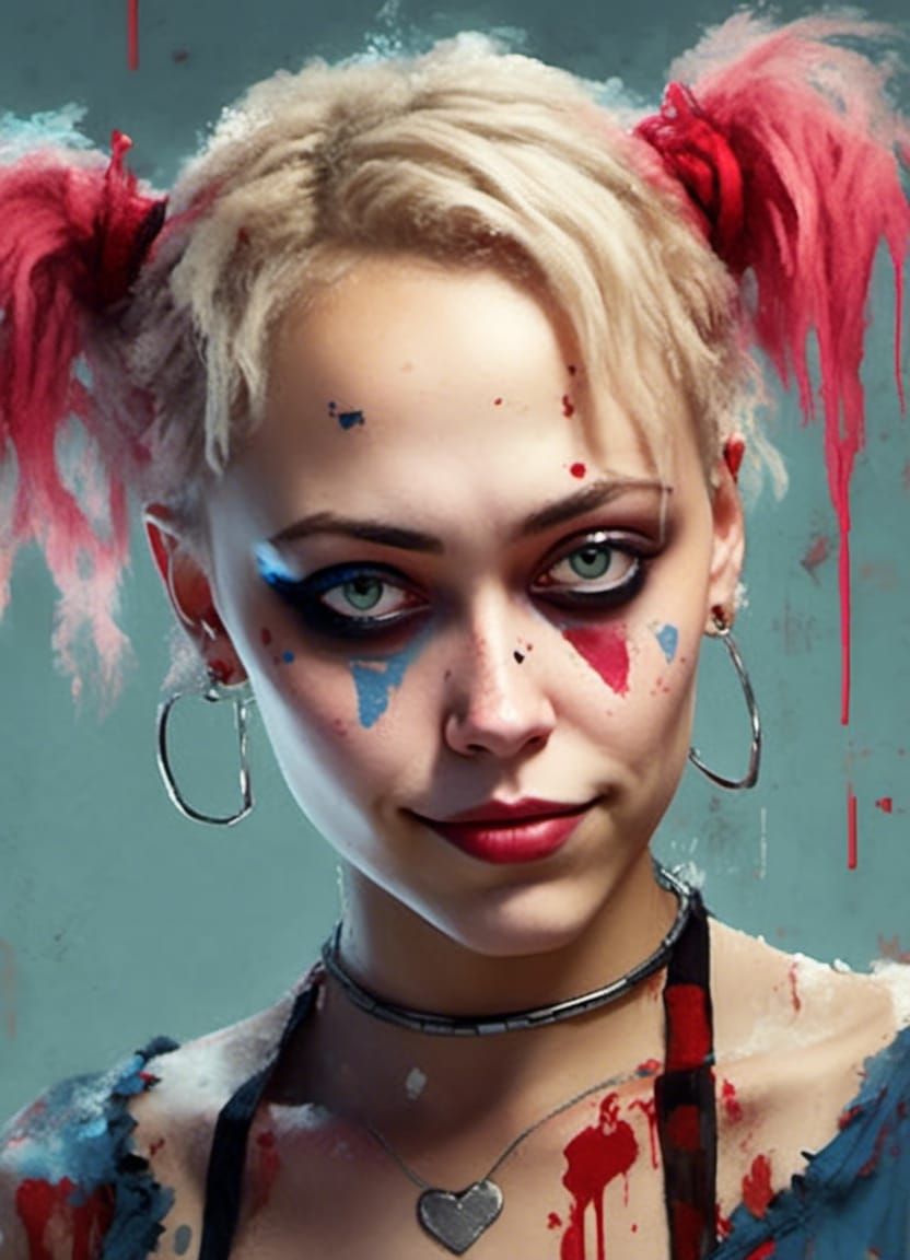 Harley Quinn with my face