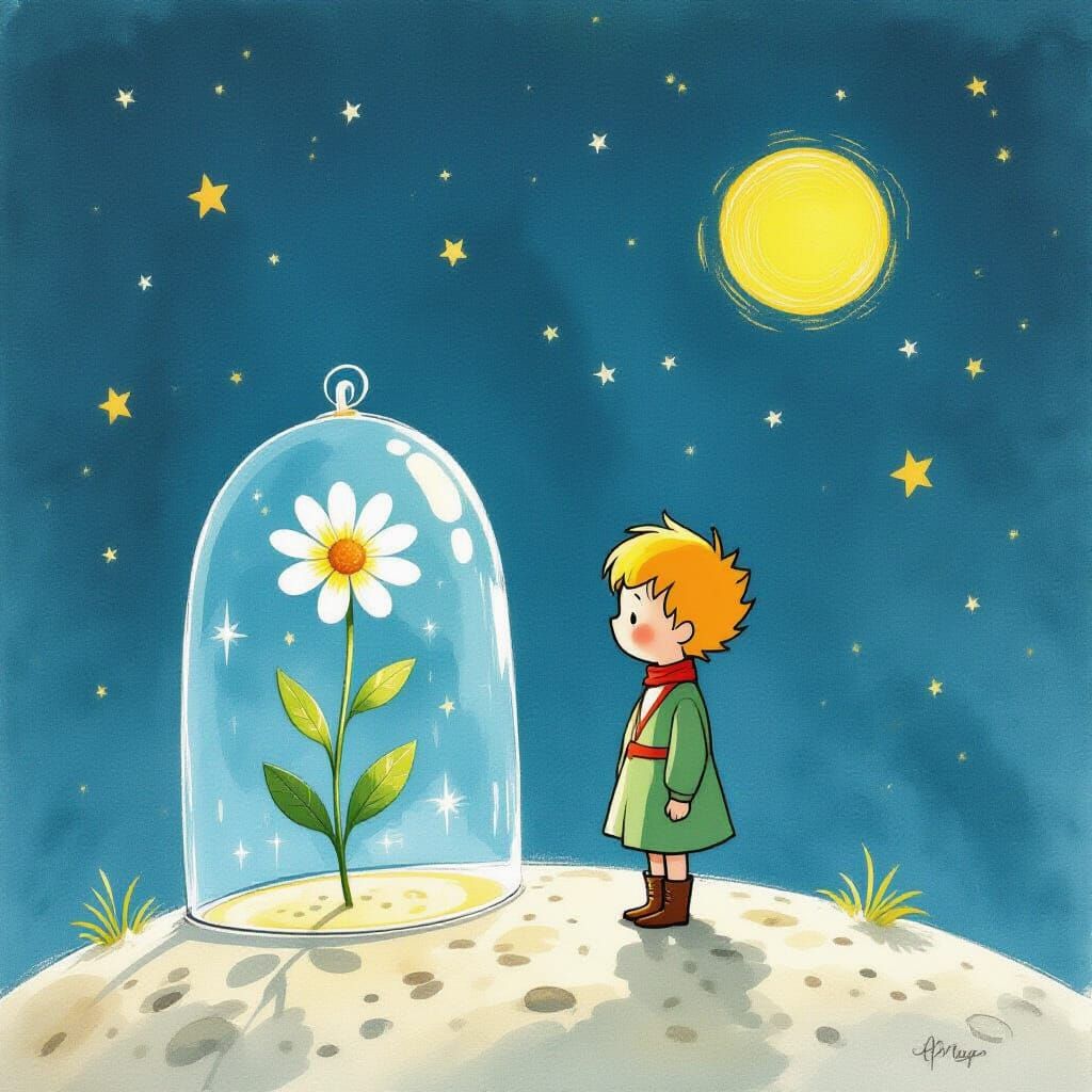 The Little Prince and His Flower