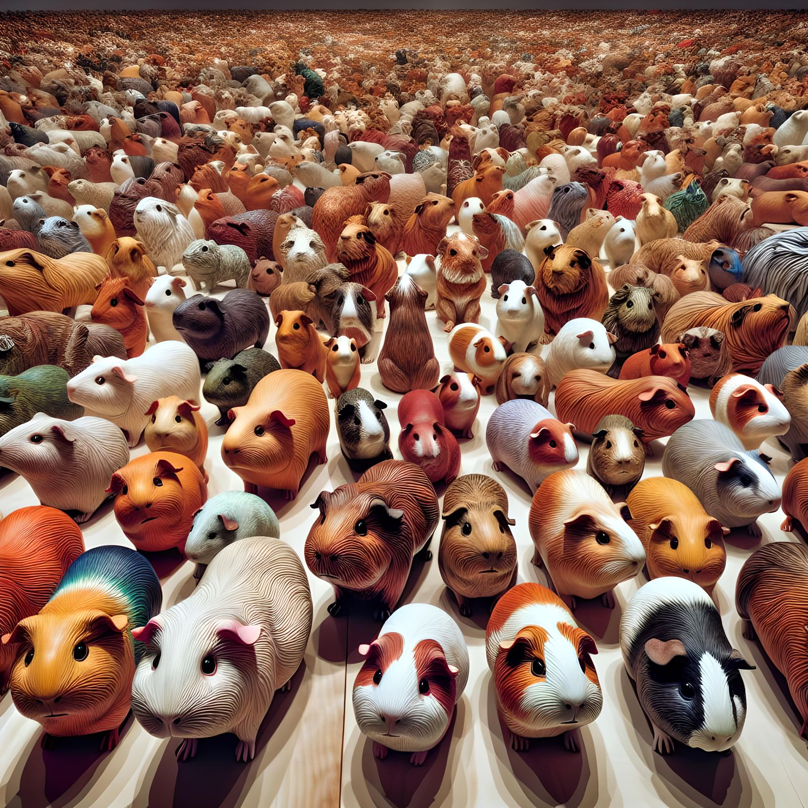 1000 Guinea Pig Figurines, a Grand Collection