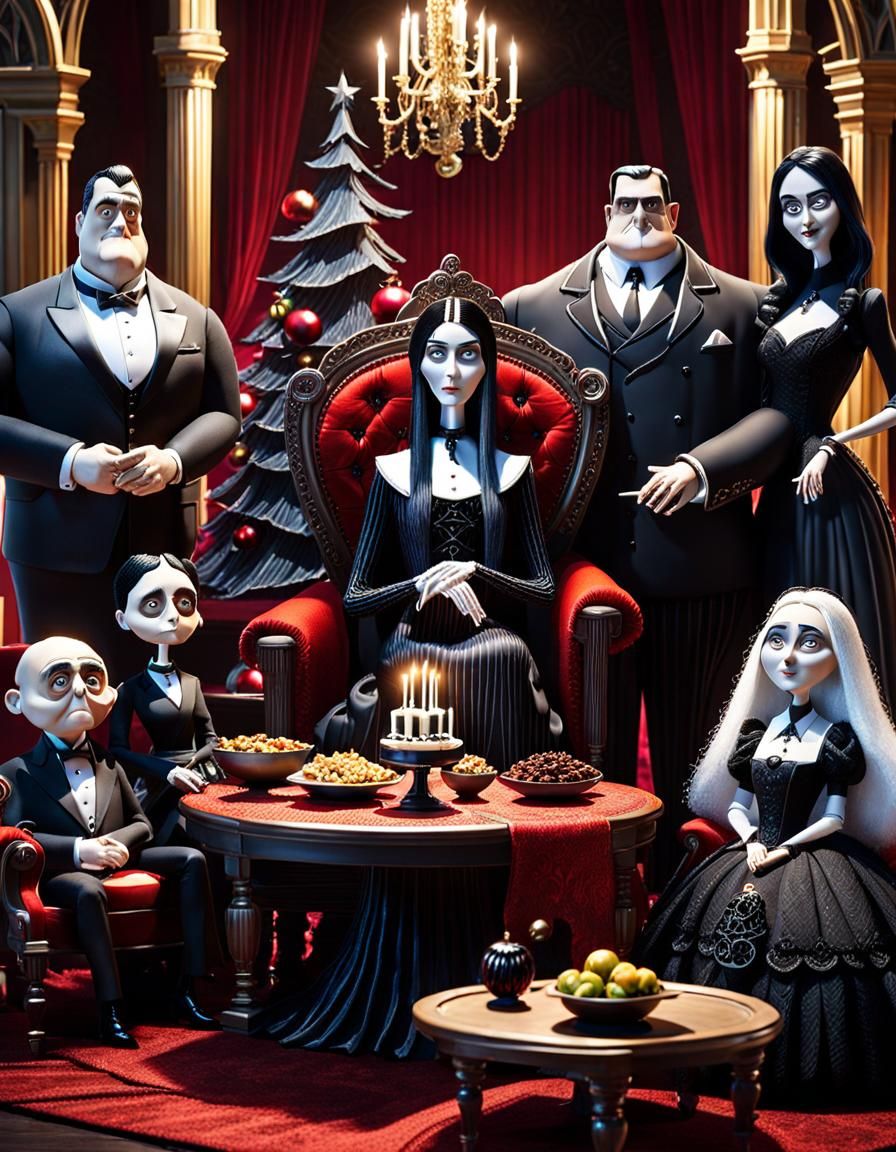 Addams Family Gothic Christmas Feast