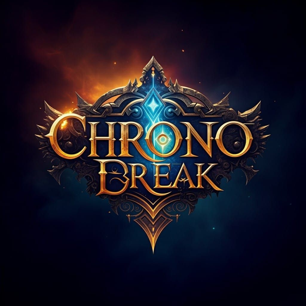 Ornate Chrono Break Logo in Fantasy Style