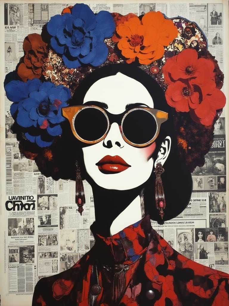 Fashion Model Sketch in Magical Realism Style