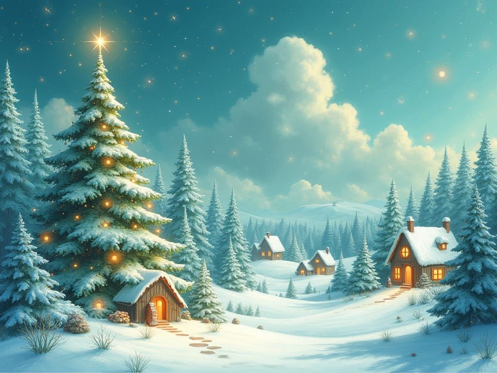 Whimsical Winter Wonderland in Frosted Mint