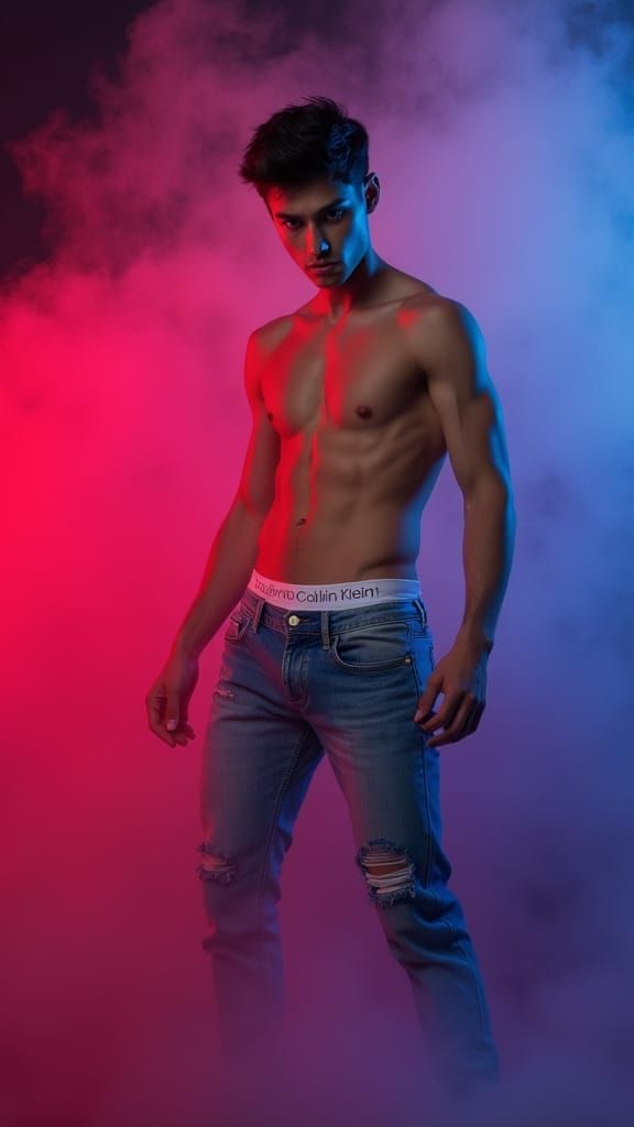 Handsome Korean Male Model in Editorial Fashion Aesthetic