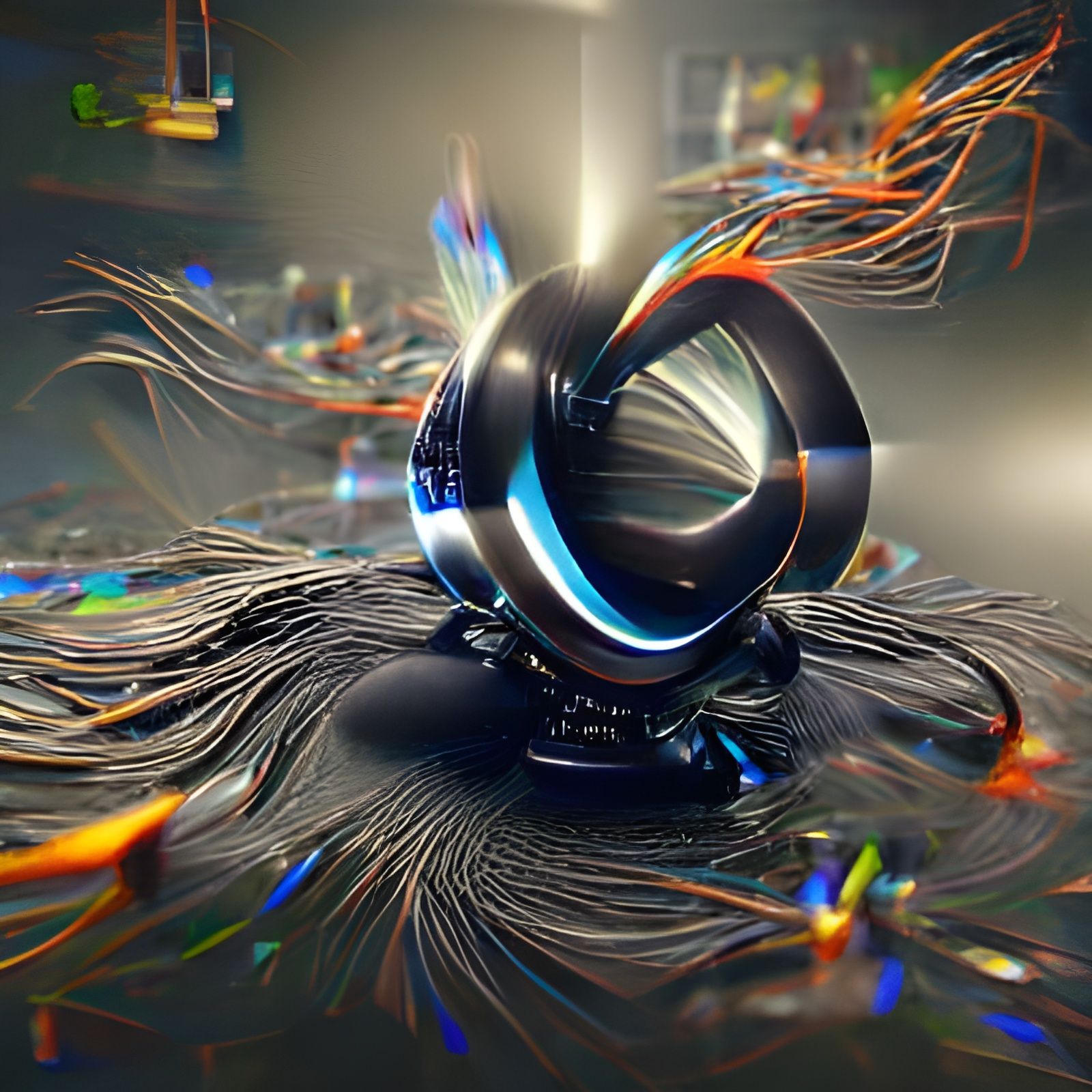 Spinning Black Quantum Singularity in HDR